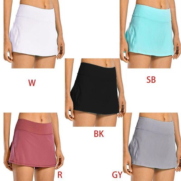 

women plus size 2-in-1 tennis skorts quick-dry athletic sports running pleated golf skirts mid waist shorts with pockets1, White;black