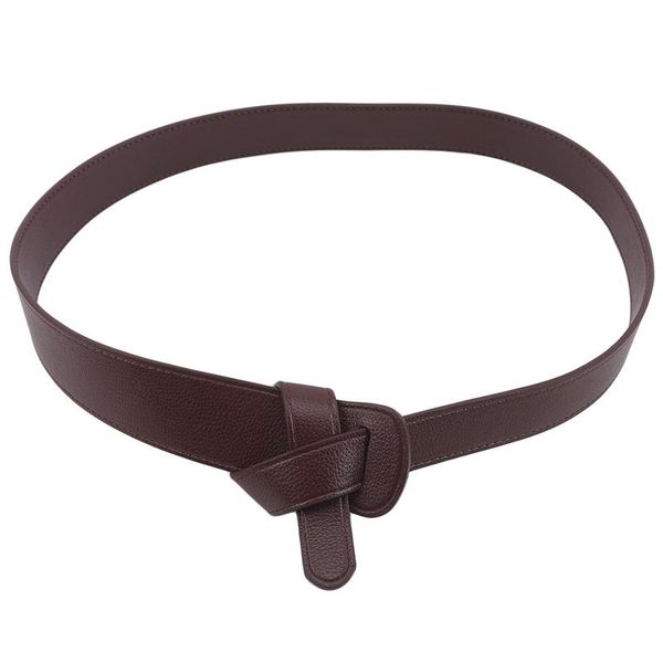 

luxury female belt for women bow thin pu leather jeans girdles women strap belt bow dress coat accessories loop strap belts, Black;brown