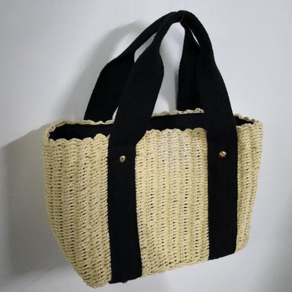 

30x18cm straw woven handbag shoulder bag summer romantic basket bag a2941
