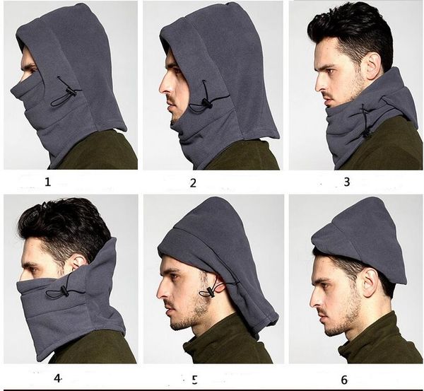 

6 winter 1 outdoor in thermal balaclava warm hood police swat skiing cap fleece ski bike scarf wind ser ski mask hats