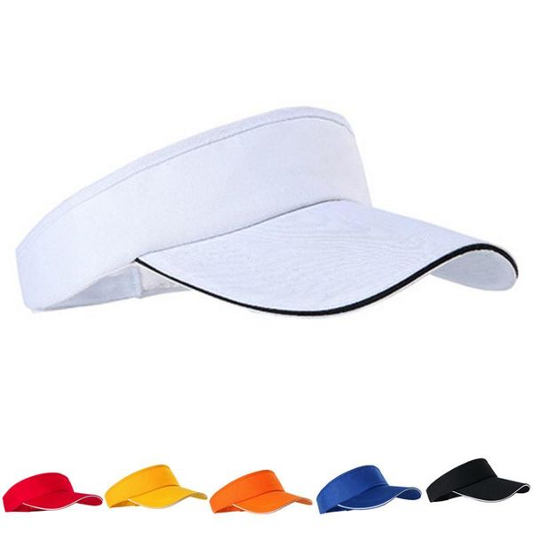 

1pcs empty visor cap cotton man cap women sunscreen hats, Blue;gray