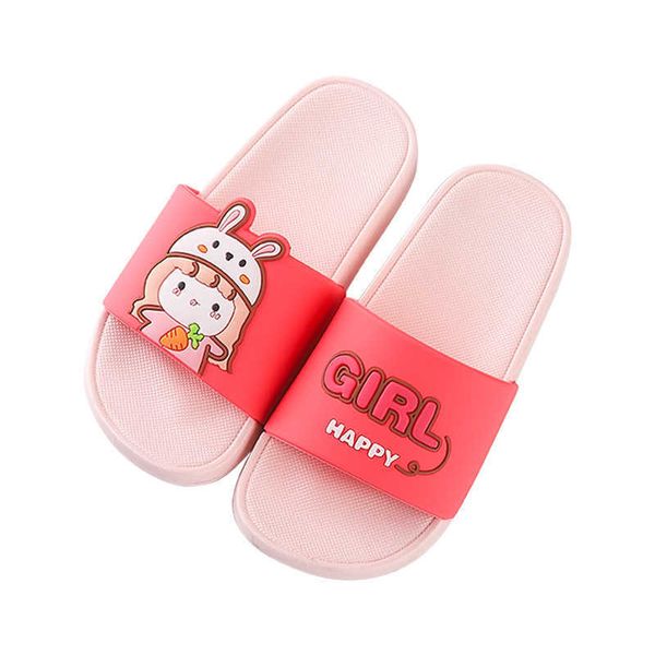 

elling summer cartoon boys girls children's slippers cute and lightweight beach sandals fashion children open-toed home footwear, Black