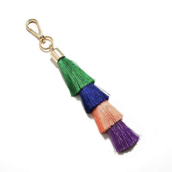 

new fashion women casual tassels women keychain bag pendant alloy car key chain ring holder trendy jewelry pendant gift eh333 h jllmmy