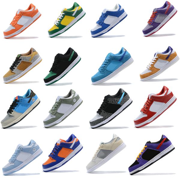 

2020 new mike chunky dunky causal shoes low authentic sneakers paris sp brazil off valentine concepts x mens womens sports skate trainers, Black