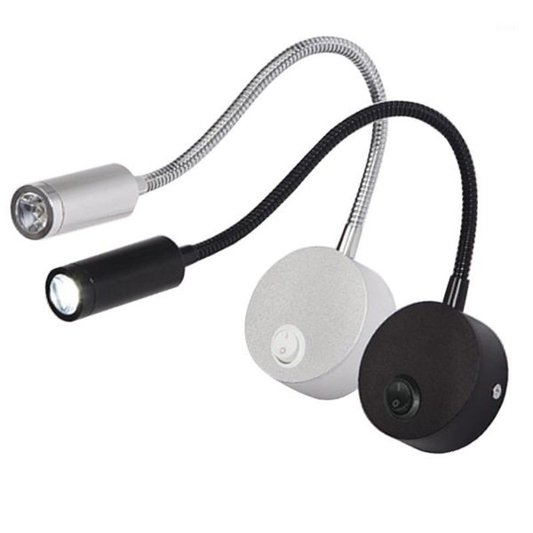 

three styles1w 3w led hoses wall lamp flexible home l bedside reading lamp wall light modern fashion book lights led bulbs1