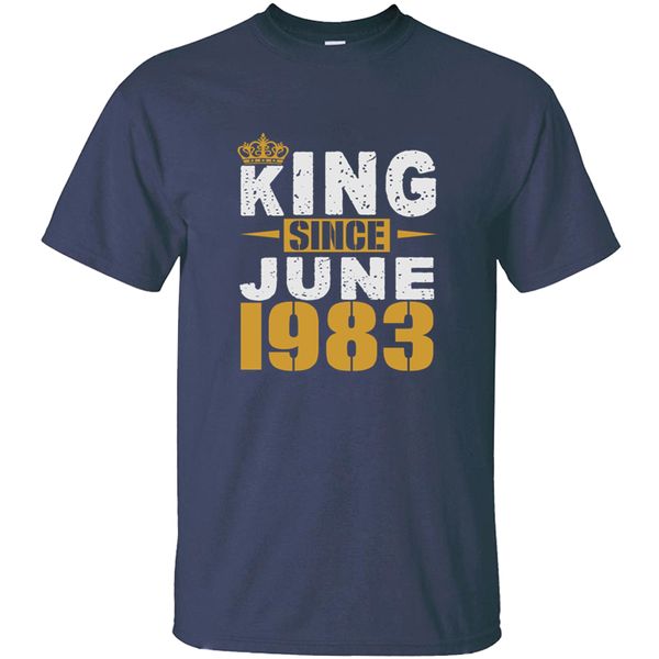 

vintage fitted king since june 1983 t shirt man letter famous basic solid comic tshirts tee sport hooded sweatshirt hoodie