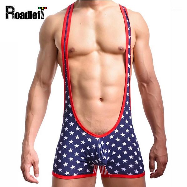 

us flag design men jumpsuits bodysuit mens underwear fitness shapewear sporting boxers shorts1, Black;brown