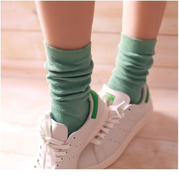 

women socks spring autumn winter long socks school style cotton solid color cotton socks female korean style ca bbyasr, Black