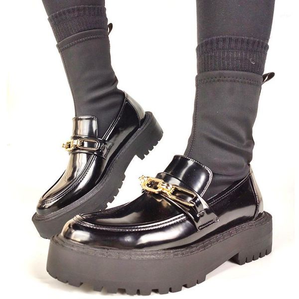 

ribetrini quality brand big size 35-40 female metal non slip chunky round toe shoes women boots casual black office autumn boots1