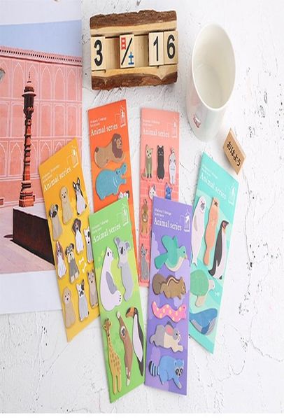 

8 шт party animal sticky note set жираф dog bird parrot лошадь memo сообщение marker это наклейки канцелярские школа e6629 sqcedt