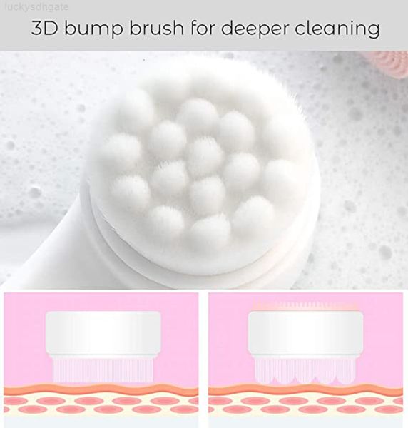 

exfoliate vôsaidi face brushes facial skin care tool pore cleaner cleaning brush with plastic handle