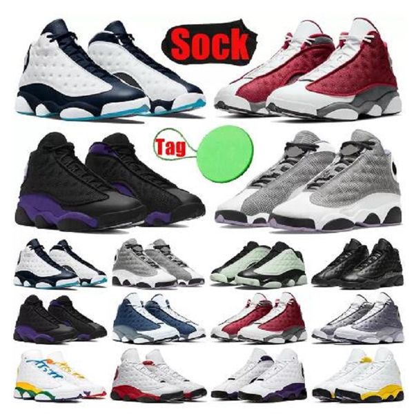 

2022 13 bred flint atmosphere grey men shoes 13s he got game melo dmp hyper royal sneakers 40-47