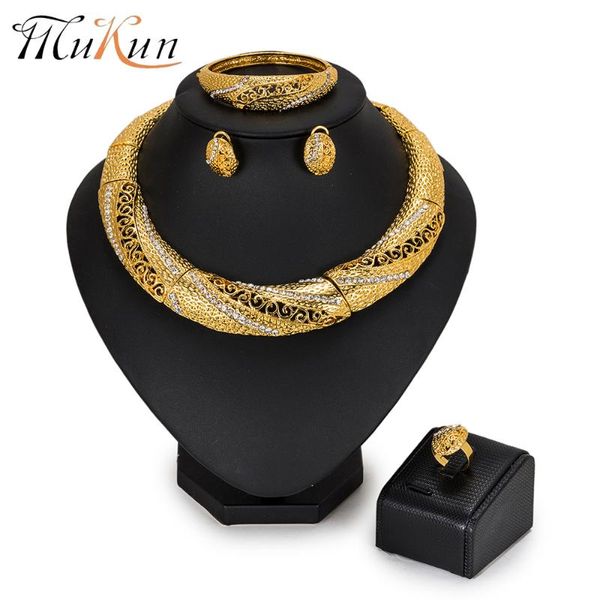 

mukun dubai gold color woman accessories jewelry set fashion african beads jewelry sets women costume brand statement, Silver