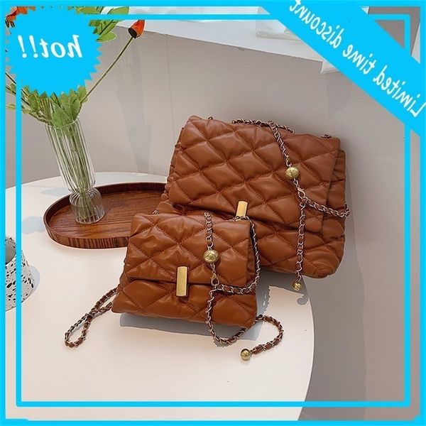 

autumn and winter feel portable 2020 new fashion lingge chain messenger women's single shoulder bag