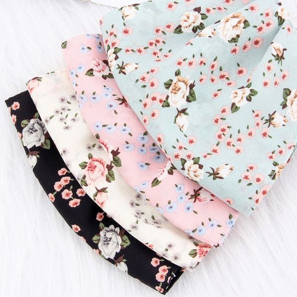 

женская мода шелковый маска для лица maskes дизайн для печати ухо proof рот многоразовый maskbreathable маски моющийся thin