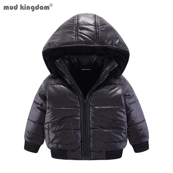 Mudkingdom Ragazzini Ragazze Cappotti Invernali Tinta unita Caldo Addensare Cotone Giacca con cappuccio rimovibile per Abbigliamento per bambini Abbigliamento per bambini 211222