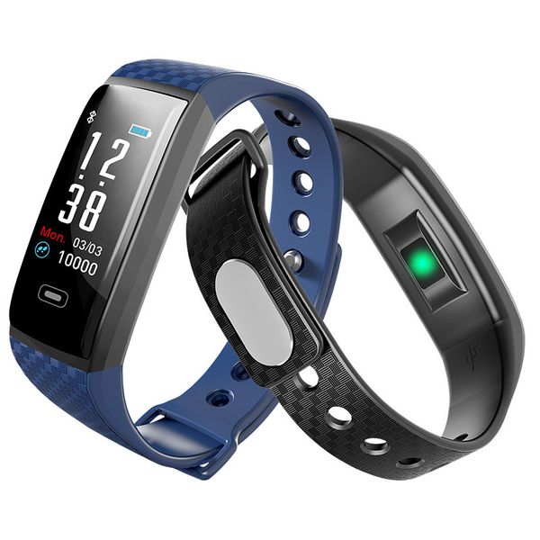 

ck17s long bar 0.96 screen heart rate and blood pressure meter step smart bracelet usb charging selling ip67 waterproof