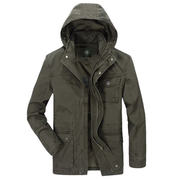 

winter 2020 wash jacket men's new long autumn mid 327, Black;brown