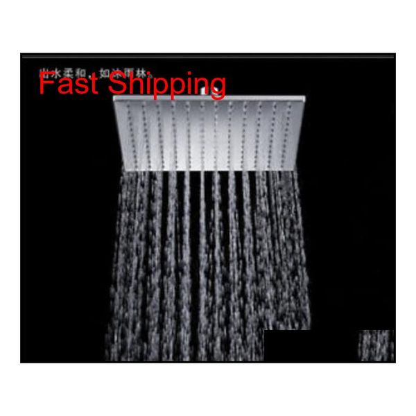 

new chrome finish 16" solid brass shower head rainfal qylihh yh_pack