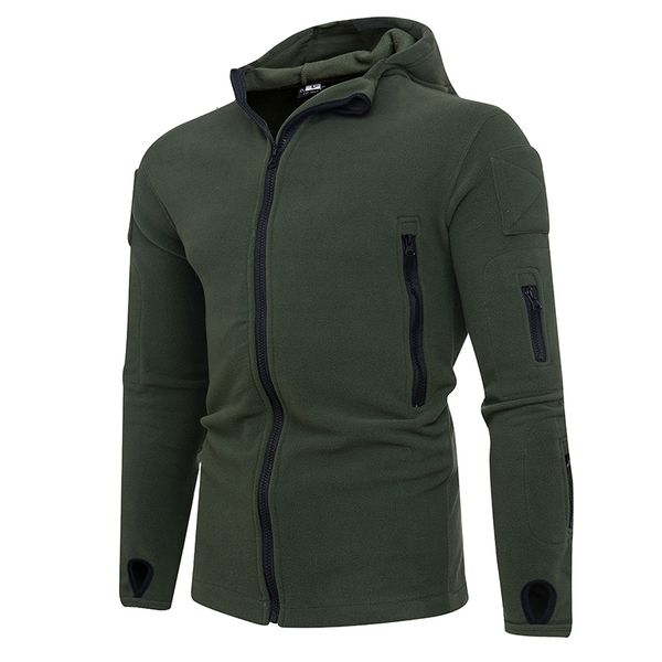 

new men's multi-zip holed solid color hoodie, Black