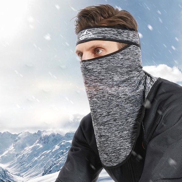 

осень зима велоспорт шарф для мужчин открытый теплый ветрозащитный пыле защиты слуха анфас обложка платке эластичная маска, Blue;gray