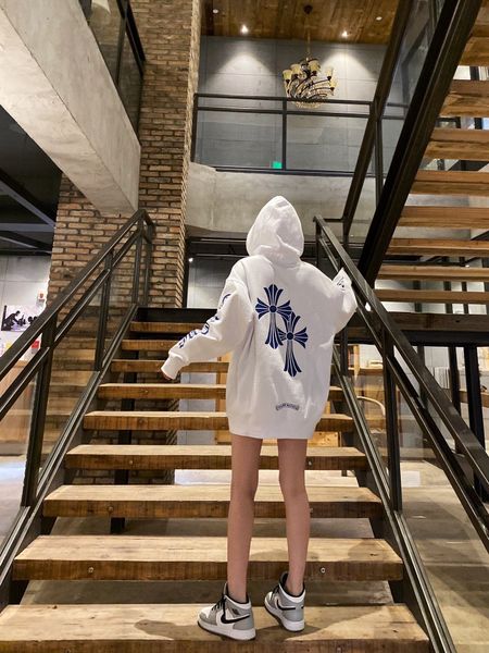 

crosin cross hooded pullover for men women in autumn and winter 2020, Black