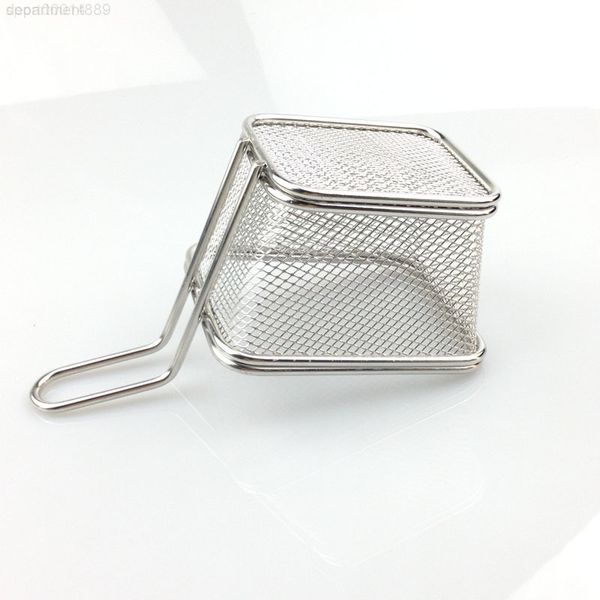 

food grade mini chips basket stainless steel fryer serving presentation kitchen fries baskets za1896