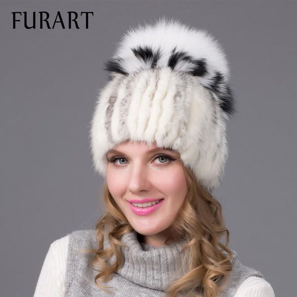 

beanie/skull caps winter fur hats women 2 colors mink soft warm cap natural and handmade hat dhy-25, Blue;gray