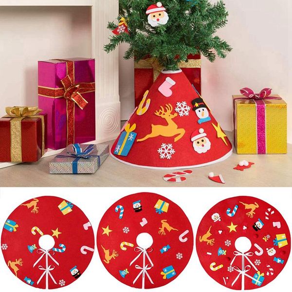 

diy christmas tree skirt merry christmas decor for home 2020 noel navidad cristmas ornaments gift for kids happy new year 2021 wmtnik