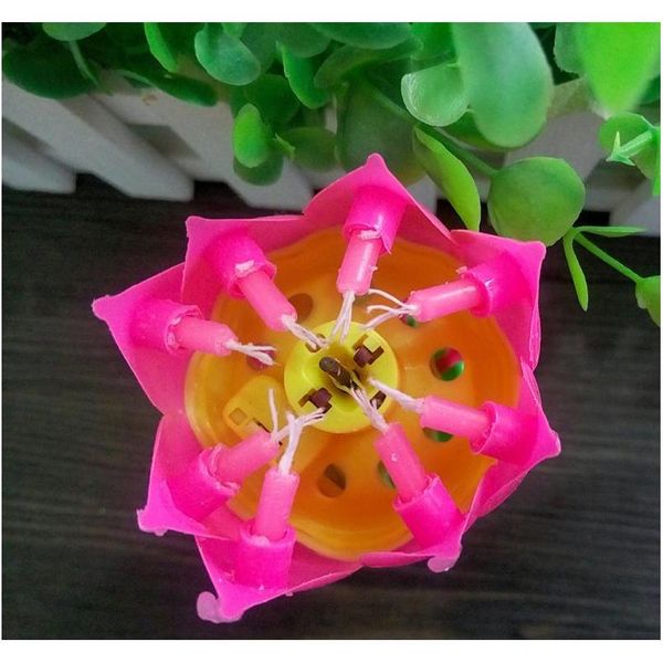 

lotus music candle lotus singing birthday party cake music flash candle flower music candle cake accessories holiday supplies cy 7gohd