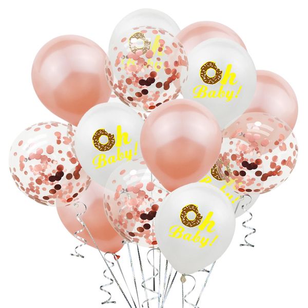 

amawill 16'' donut grow up foil letter balloons wedding donut candy favors baby girl shower theme birthday decorations 75d wmtjjk
