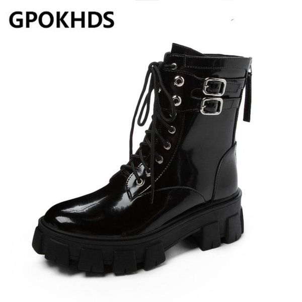 

boots gpokhds 2021 women ankle soft cow leather winter short plush zippers round toe high heels equestrian party dress, Black