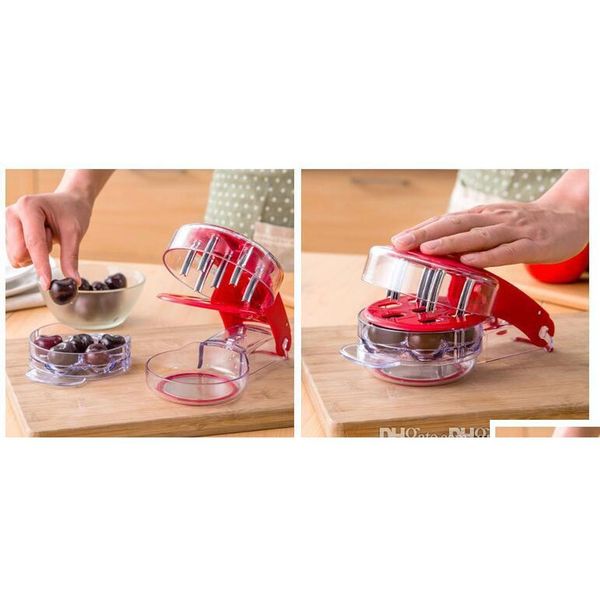 

prepworks cherry pitter - 6 cherries non-skid base pit up to 6 cherrie jllhxq dh_niceshop