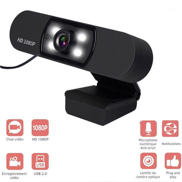 

camcorders usb 2.0 web digital camera full hd 1080p webcam with microphone clip-on megapixel cmos cam for computer pc lap