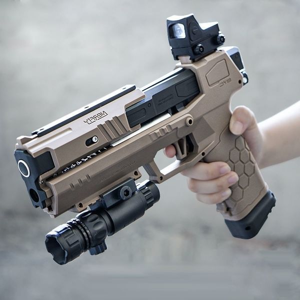 

32444 types nylon launcher soft bullet airsoft toys gun ejection handgun for boys outdoor sports cs air pneumatic guns chrismas gift