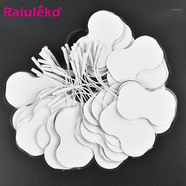 

electric massagers 50pcs 8.9*5.5cm adhesive gel tens electrode pads for digital therapy massager machine physiotherapy muscle stimulator1