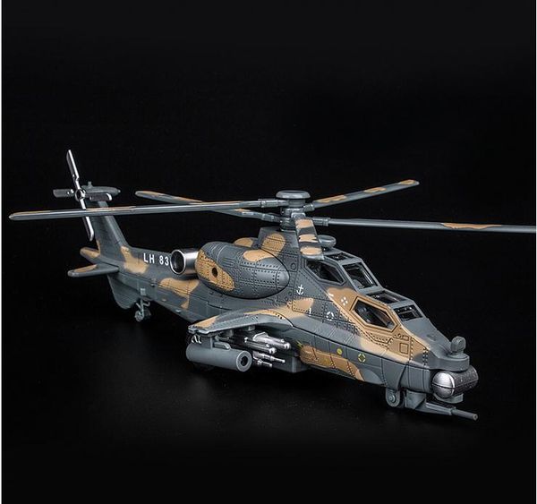 

high imulation armed helicopter 1: 32 alloy pull back airplane model, musical& flashing ,metal diecast, ing