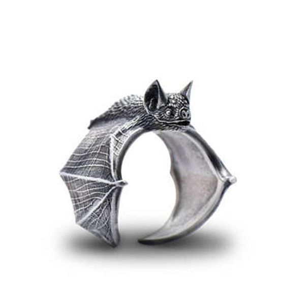 

vintage fashion retro style adjustable rings for women men bat jewellery, Golden;silver