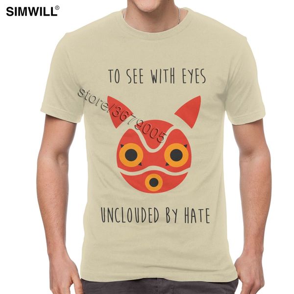 

sport classic new t shirt mens cotton princess mononoke tee short sleeve crew neck japan anime print t-shirt dropshipping clothes