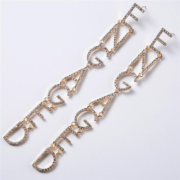 

earings fashion jewelry 2020 european exaggerated creative english letters engaged acrylic women's personality popular earrings1, Silver