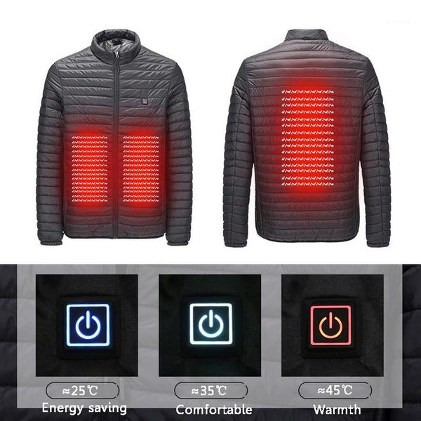 

2019 new infrared usb heated jacket hunting down jacket heating winter clothes men thermal outdoor electric vest hiking climbing1, Black