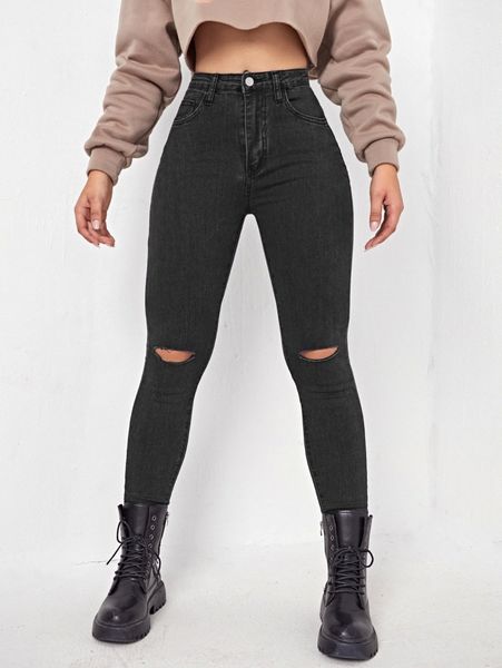 

ripped skinny jeans 33kg#, Blue