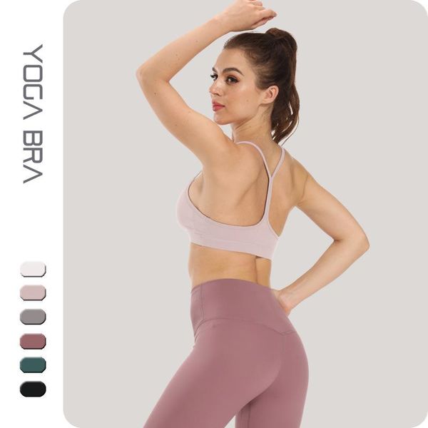 

fitness running vest cross beautiful back yoga bra high-intensity sports underwear women shockproof, White;red