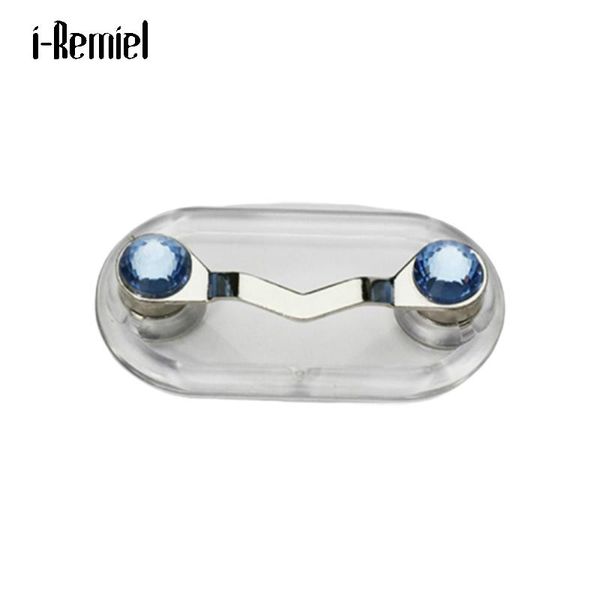 

pins, brooches magnetic hang eyeglass holder pin fashion multi-function portable clothes clip buckle magnet glasses headset line clips, Gray