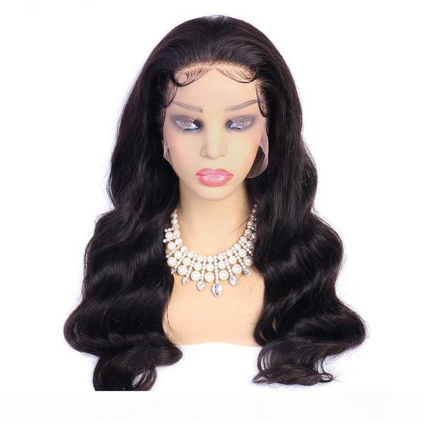 

hd lace frontal wig remy human hair body wave lace front wig maxine 150% body wave front human hair wigs, Black;brown