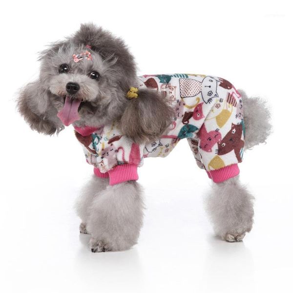

dog apparel s/m/l/xl pet pajamas for dogs soft clothes jumpsuit stretchy doggie puppy outift lightweight tb sale1