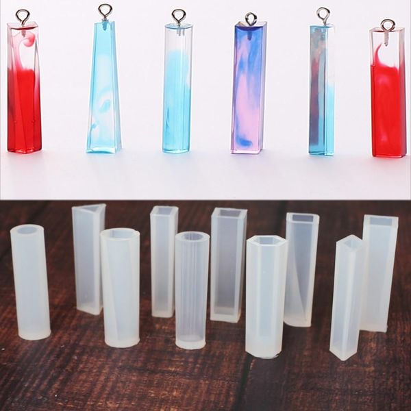 

10 формы силиконовых отливной формы для diy смолы ювелирных изделий подвески силикона литейной формы инструментов для клей эпоксидной смолы, Black