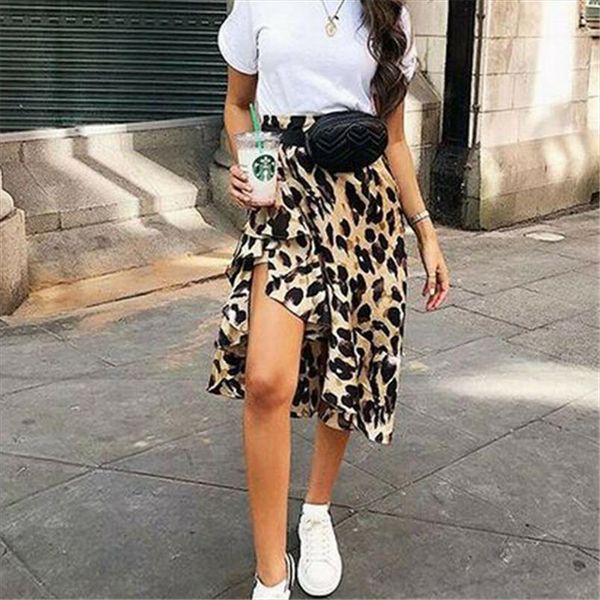 

женщины sexy leopard юбка подол сплит высокой талия ласточкина дама вечер party club юбка женского bottom summer beach юбка 2020, Black