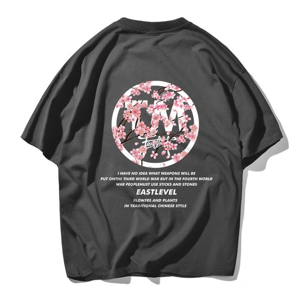 

godlikeu street loose t-shirt men and women couple short-sleeved japanese harajuku retro half-sleeved summer, White;black