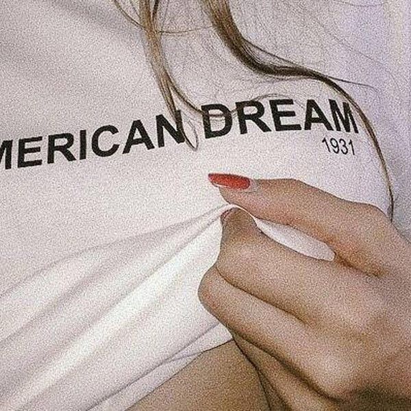 

the american dream 1931 t-shirt women fashion clothes summer short sleeve casual tshirt tumblr graphic tees, White